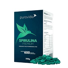 SPIRULINA PREMIUM 600 TABLETES (300G) PURA VIDA